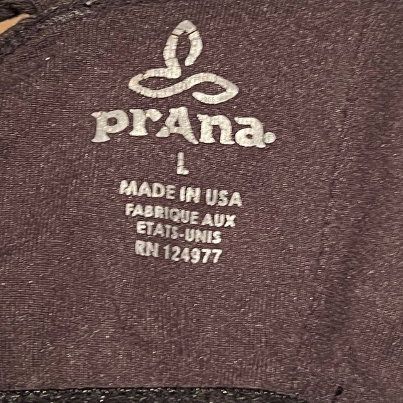 Prana Yoga Top- strappy back black & grey - Picture 5 of 5